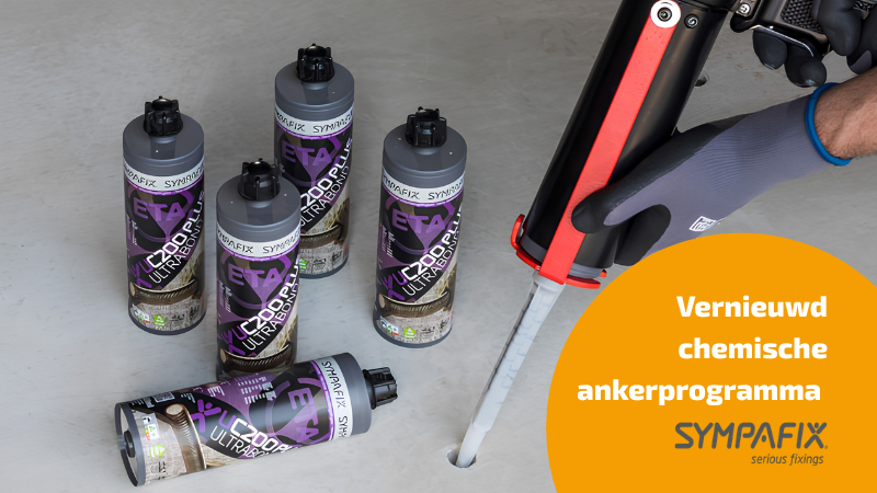 Sympafix: Chemische ankerprogramma's vernieuwd volgens ETA-richtlijnen